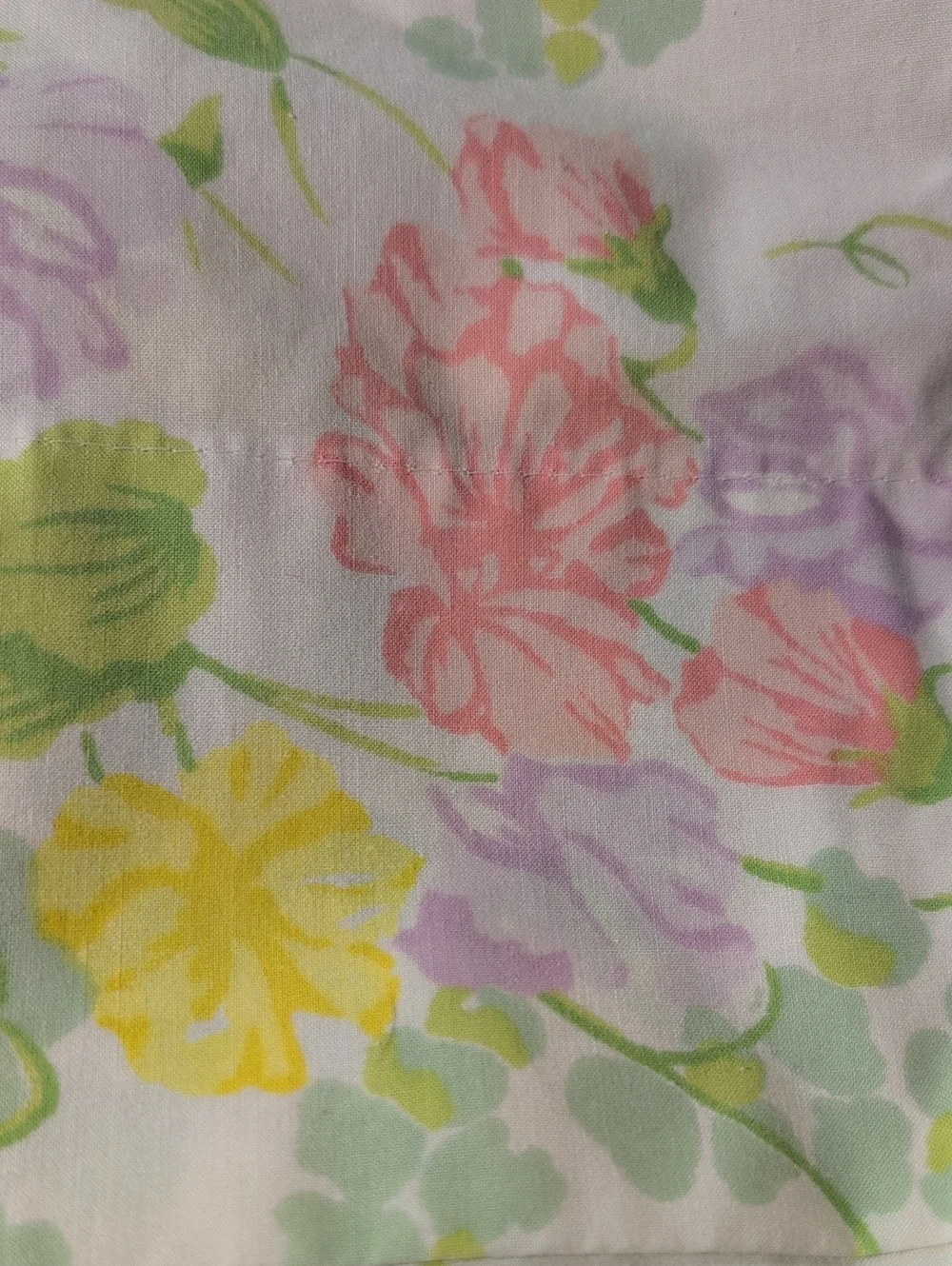 Vintage Floral Pillowcase Lot 3-Piece Set Shabby Chic Cottage core